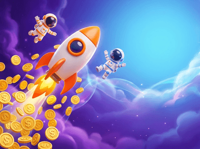 Luxury online casino interface with golden coins and neon highlights